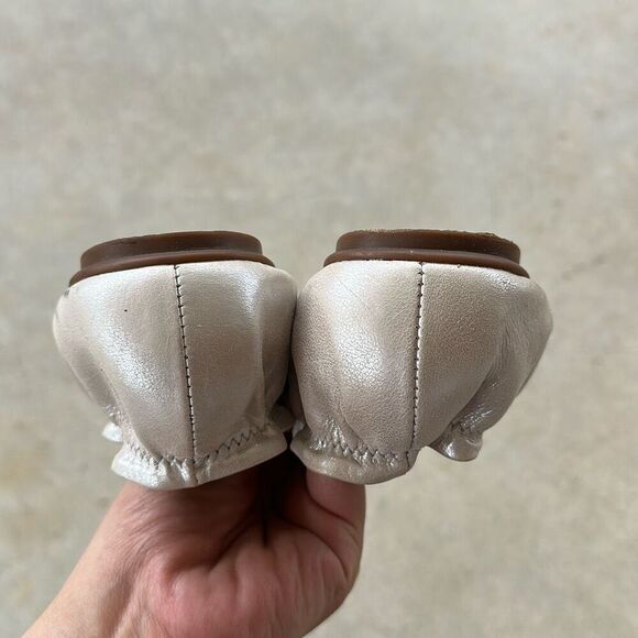 L.L. Bean Leather Metallic Flats Women’s Size 9.5 - Picture 5 of 7